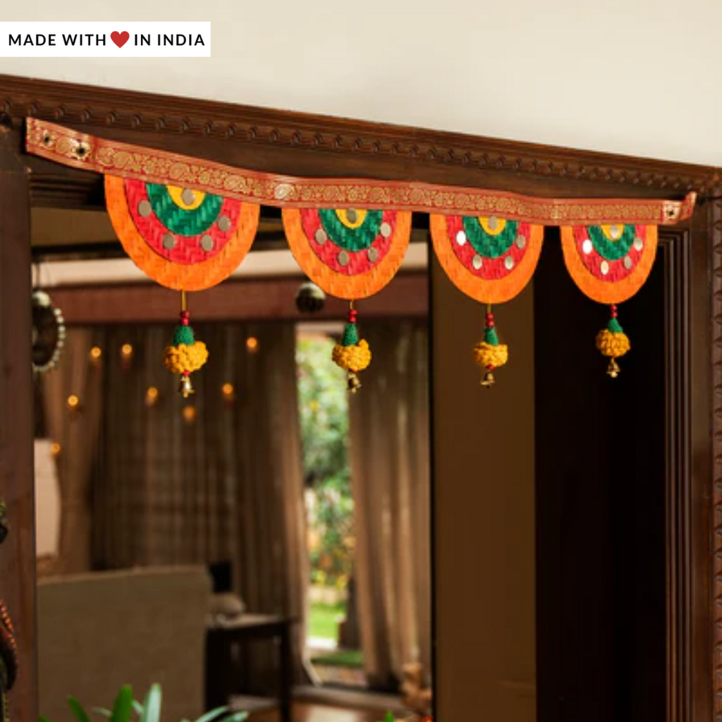 Satrangi Bamboo Toran / Bhandanwar for Diwali and other Festive Occasions