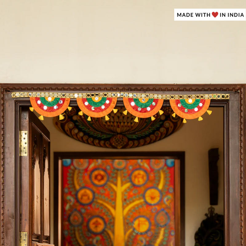 Satrangi Bamboo Toran / Bhandanwar for Diwali and other Festive Occasions