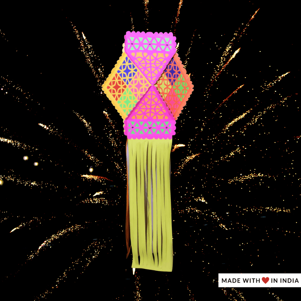 Diwali Akash Kandil/Sky Lantern DIY Kit - Jaali - Made with Love in India