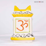 Ceramic Tulsi Planter 7.5 inch with Tulsi Seeds - Black & Yellow