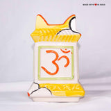 Ceramic Tulsi Planter 7.5 inch with Tulsi Seeds - Petal Design