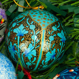 Christmas Tree Bauble Ornament - Hand-Painted Paper - Assorted - Made with Love in India