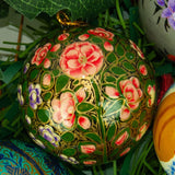 Christmas Tree Bauble Ornament - Hand-Painted Paper - Assorted - Made with Love in India