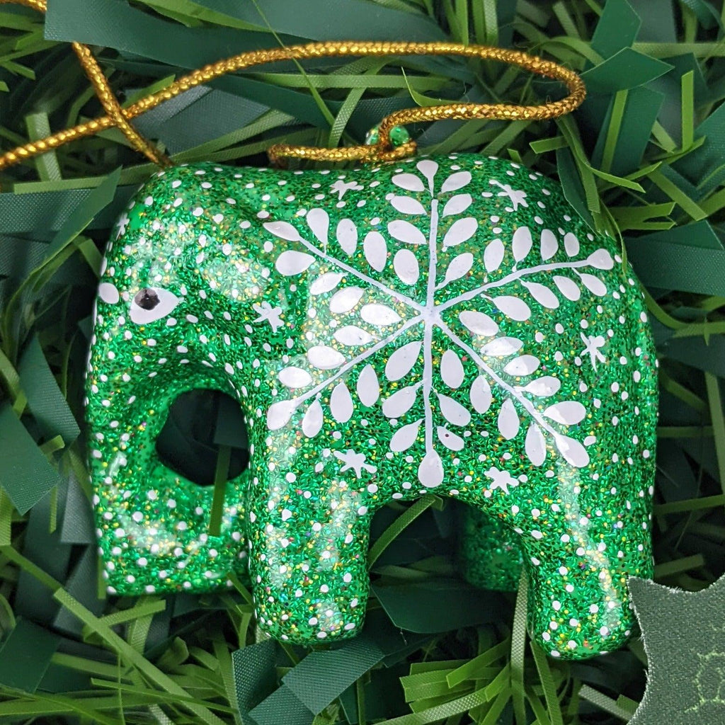 Christmas Tree Bauble Ornaments Hand-Painted Paper mache- Assorted - Made with Love in India