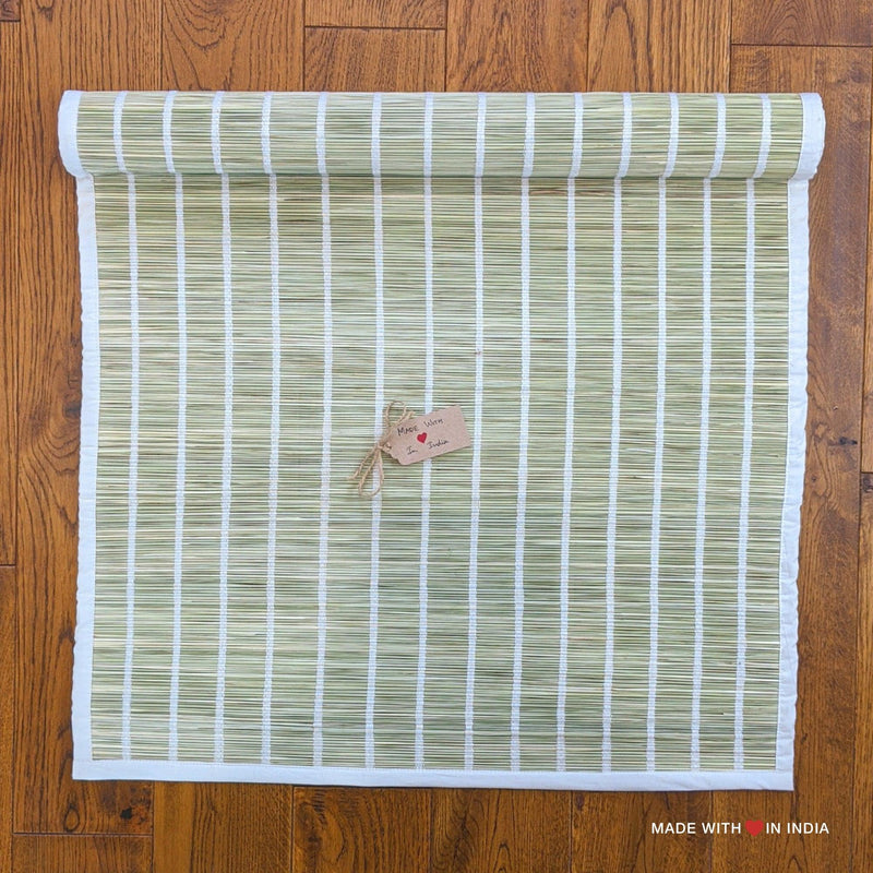 Brshi — BHU YOGA Natural Darbha Kusha Grass Yoga Mat, Meditation Mat with anti-skid Rubberised Backing - Made with Love in India