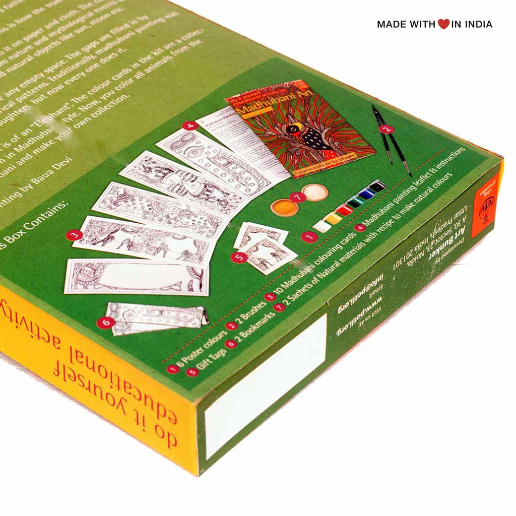 Madhubani Art - Educational Arts & Crafts for Kids Activity Kit - Made with Love in India