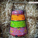Rangeela Hand-Painted Stainless Steel Tiffin Lunch Box - Made with Love in India