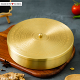 Ataranj Doosra — 8 inch Handcrafted Brass Spice Box Masala Dabba