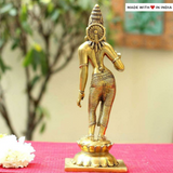 Goddess Parvati in Tribhanga Pose - Brass Statue