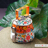 Nanhi - 2-Tier Hand-Painted Stainless Steel Tiffin Lunch Box