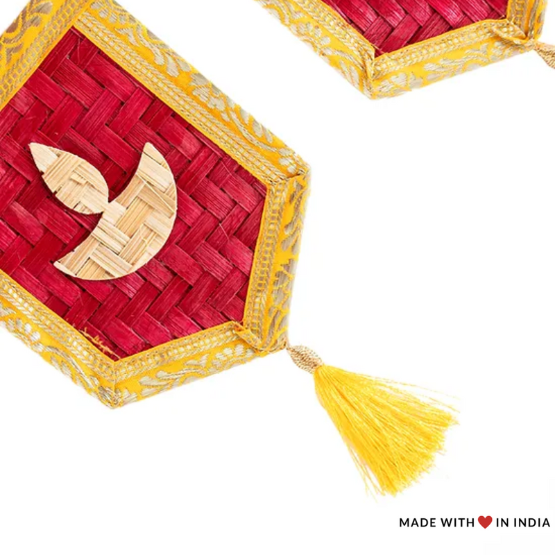 Diya Bamboo Toran / Bhandanwar for Diwali and other Festive Occasions