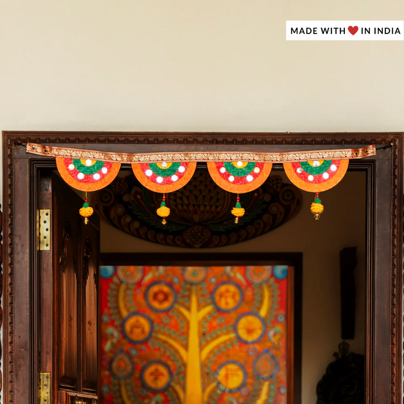 Satrangi Bamboo Toran / Bhandanwar for Diwali and other Festive Occasions