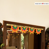 Satrangi Bamboo Toran / Bhandanwar for Diwali and other Festive Occasions