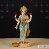 Goddess Lakshmi on a Lotus pedestal - Standing pose