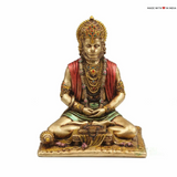 Lord Hanuman sitting in meditative pose