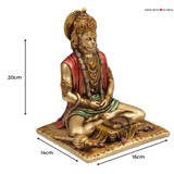 Lord Hanuman sitting in meditative pose