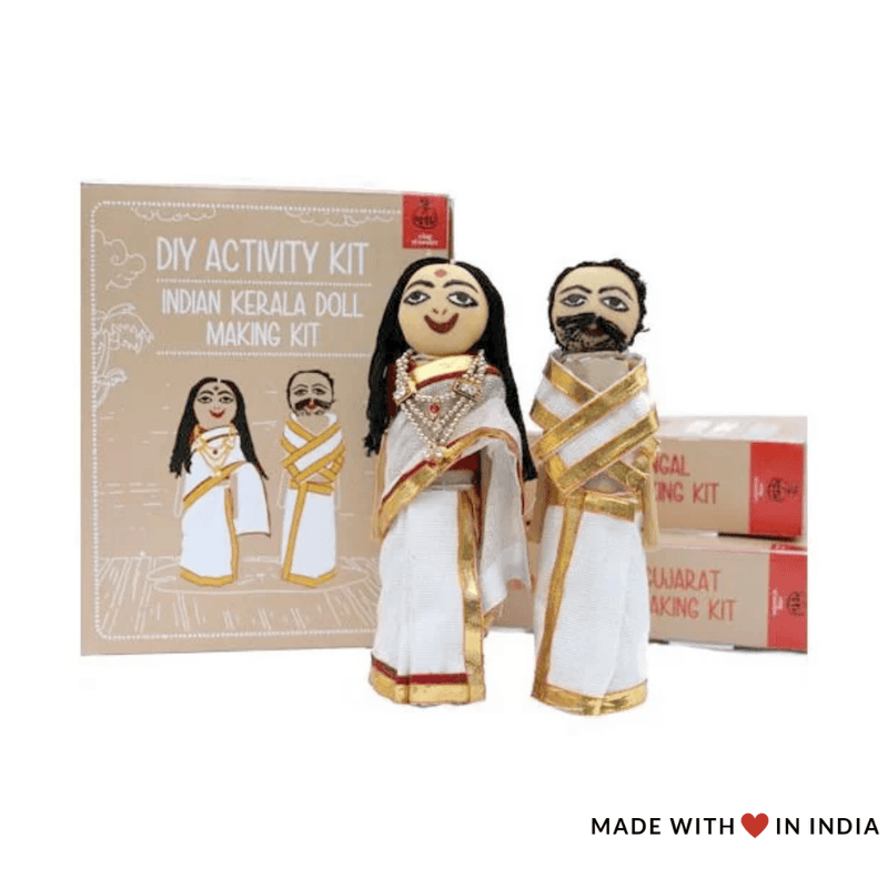 Kerala Doll Making Kit - Educational Arts & Crafts for Kids Activity Kit - Made with Love in India
