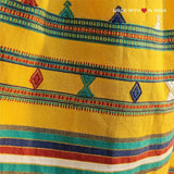 Aambo — Handmade Cotton Spring Scarf in Yellow with Tassels - Made with Love in India