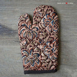 Kalamkari Apron Set - Brown - Made with Love in India