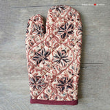 Kalamkari Apron Set - Maroon - Made with Love in India