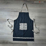 Kalamkari Apron Set - Navy - Made with Love in India