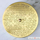 Ataranj Pehla — 8 inch Handcrafted Brass Spice Box Masala Dabba