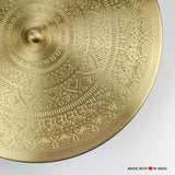 Ataranj Doosra — 8 inch Handcrafted Brass Spice Box Masala Dabba - Made with Love in India
