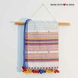 Chokdi — Handmade Cotton Spring Scarf in Ivory with Tassels - Made with Love in India