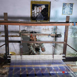 Chokdi — Handmade Cotton Spring Scarf in Ivory with Tassels - Made with Love in India