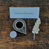 Droplet - Wood Printing Block Tea Light Holder - Made with Love in India