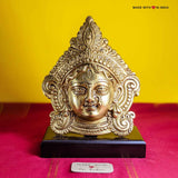 Maa Durga Pratima - Durga Brass Sculture Mask - 8 inches - Made with Love in India