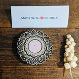 Floral - Wood Printing Block Tea Light Holder - Made with Love in India