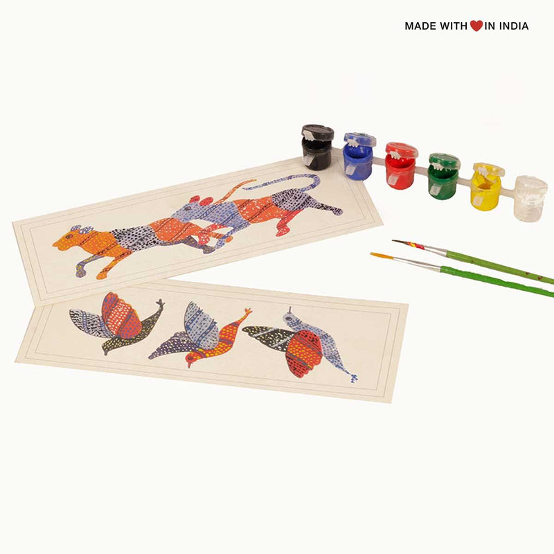 Gond Art Form - Educational Arts & Crafts for Kids Activity Kit - Made with Love in India