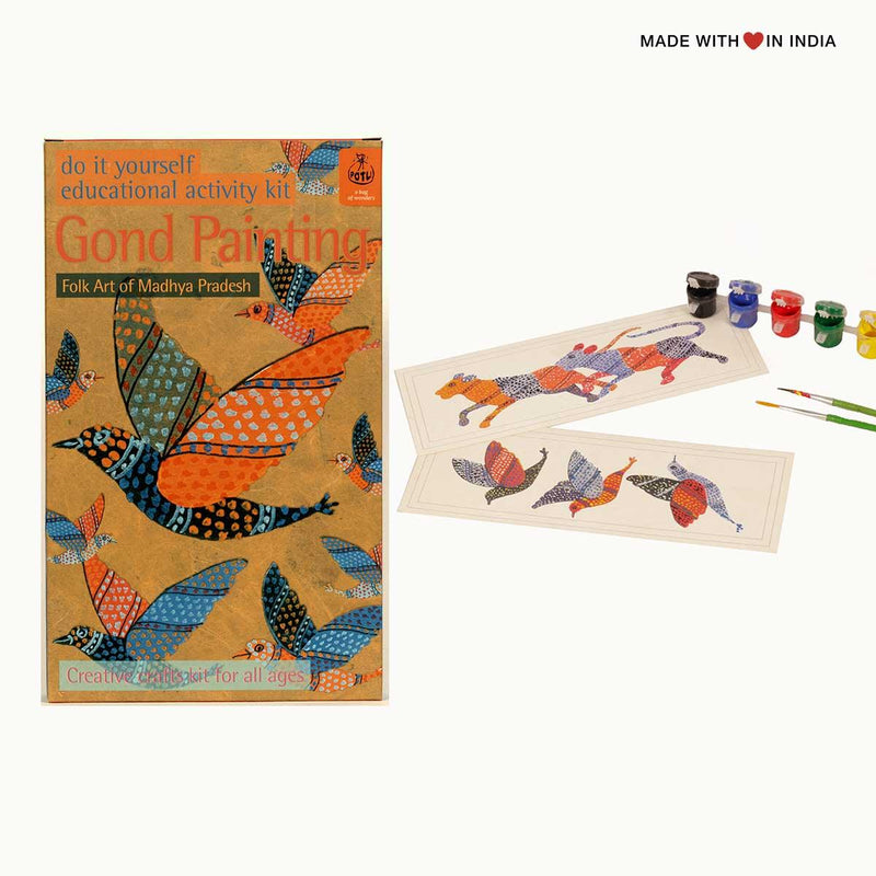 Gond Art Form - Educational Arts & Crafts for Kids Activity Kit - Made with Love in India