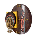Hand-painted Dhokra-Madhubani  Key holder - Made with Love in India