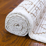 Hiraka — BHU YOGA Natural Sambu Straw Yoga Mat handwoven in Diamond Pattern with Rubberised Backing - Made with Love in India