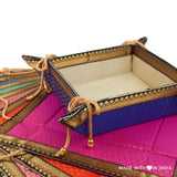 Fabric Box Platters - Jewellery Tray, Entryway Key Box, Closet Organizer - Assorted Colours - Made with Love in India
