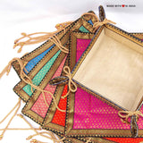 Fabric Box Platters - Jewellery Tray, Entryway Key Box, Closet Organizer - Assorted Colours - Made with Love in India