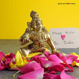 Laddu Gopal Murti, Bal Gopal (Baby Krishna) - Brass Idol - Size 3 - 3 inches