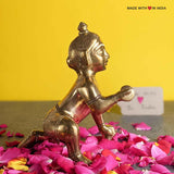 Laddu Gopal Murti, Bal Gopal (Baby Krishna) - Brass Idol - Size 5 - 5 inches - Made with Love in India