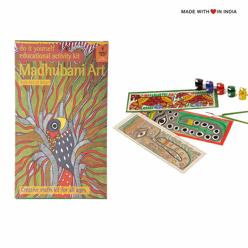 Madhubani Art - Educational Arts & Crafts for Kids Activity Kit - Made with Love in India