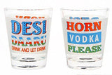 Rangeela Shots Thela/Cart & 6 Shot Glasses - Made with Love in India