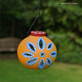 Terracotta Diwali Diya, Hanging Garden Lantern  - Yellow Globe - Made with Love in India